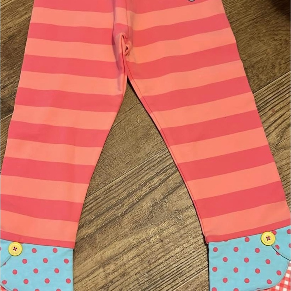 Striped Pink and Blue Baby Pants